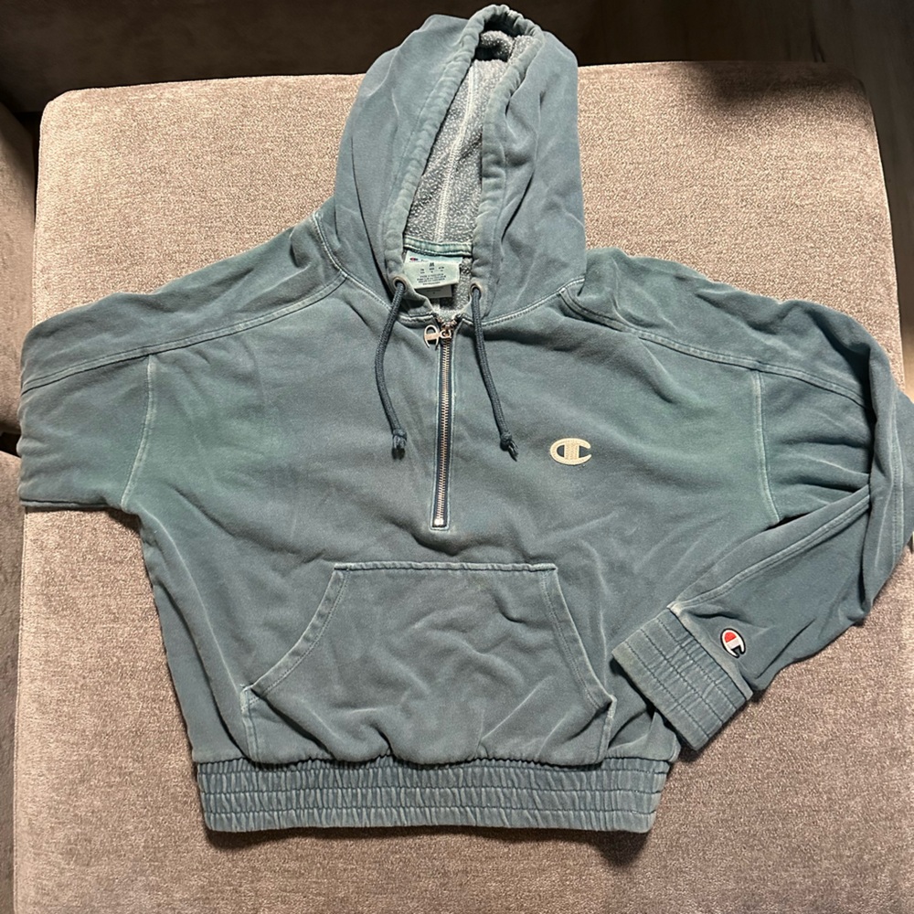 Champion Teal Pullover Hoodie